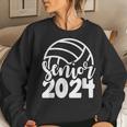 Volleyball Senior Class Of 2024 High School Senior For Girls Women Sweatshirt Gifts for Her