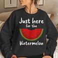 Watermelon For Men Women Watermelon Wedge Fruit Women Sweatshirt Gifts for Her