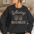 Whiskey Business Vintage Shot Glasses Alcohol Drinking Women Sweatshirt Gifts for Her