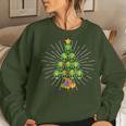 Alien Christmas Tree Xmas Pajamas Pjs Space Christian Women Sweatshirt Gifts for Her