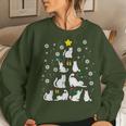 Cats Christmas Tree Cute Cat Lover Xmas Winter Girls Women Sweatshirt Gifts for Her