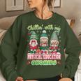 Chillin With My Physical Education Gnomies Teacher Christmas Women Sweatshirt Gifts for Her