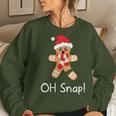 Gingerbread Cute Christmas Oh Snap Women Sweatshirt Gifts for Her