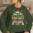 Too Hot Ugly Christmas Sweaters Xmas Family Women Sweatshirt Gifts for Her