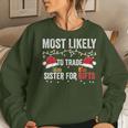 Most Likely To Shake Trade Sister For Christmas Women Sweatshirt Gifts for Her