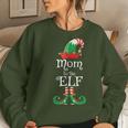 Mom To Be Elf Christmas Pregnancy Announcement Women Sweatshirt Gifts for Her