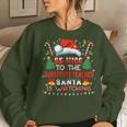 Be Nice To The Substitute Teacher Christmas Party Holiday Women Sweatshirt Gifts for Her