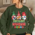 Oncology Nurse Squad Christmas Gnomes Ugly Sweater Gnome Women Sweatshirt Gifts for Her