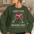 Ugly Christmas Sweater Alcohol Drink Beer Drinking Team Wine Women Sweatshirt Gifts for Her