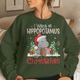 I Want A Hippopotamus For Christmas Xmas Hippo For Kid Women Sweatshirt Gifts for Her