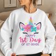 1St Grade Unicorn First Day Of School Back To Outfit Women Sweatshirt Gifts for Her