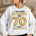 70 Years Marriage 70Th Wedding Anniversary Funny Matching Women Crewneck Graphic Sweatshirt Gifts for Her