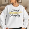 Bubbly Personality ChampagneWine Lover Quote Women Sweatshirt Gifts for Her