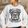 Bulldogs Football Game Day Print Mom Dad Black Women Sweatshirt Gifts for Her