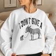 I Dont Give A Rats Donkey Mouse Ass Sarcasm Women Sweatshirt Gifts for Her