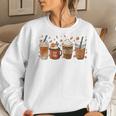 Fall Speech Language Pathologist Coffee Pumpkin Halloween Women Sweatshirt Gifts for Her