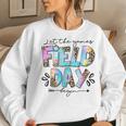 Field Day Let Games Start Begin Leopard Tie Dye Kids Teacher Women Sweatshirt Gifts for Her