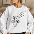 Flower Dandelion Otters For Otter Lover Otter Women Sweatshirt Gifts for Her