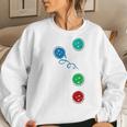 Four Groovy Buttons Blue Cat Halloween Costume Kid Women Sweatshirt Gifts for Her