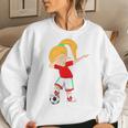 Dabbing Soccer Soccer Dab Girl Women Sweatshirt Gifts for Her
