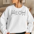 Meow Cat Meow Kitty Cats Meow For Women Sweatshirt Gifts for Her