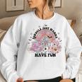 Ghouls Just Wanna Have Fun Cute Halloween Ghost Girl Graphic Women Sweatshirt Gifts for Her