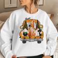 Gnome Witch Halloween Pumpkin Autumn Fall Holiday Women Sweatshirt Gifts for Her