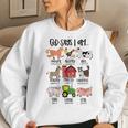 God Says I Am Animals Bible Verse Farmer Toddler Kids Women Crewneck Graphic Sweatshirt Gifts for Her