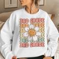 Groovy 3Rd Grade Back To School First Day Of Third Grade Women Sweatshirt Gifts for Her