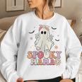 Groovy Spooky Mama Birthday Family Matching Halloween Women Sweatshirt Gifts for Her