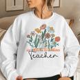 Groovy Wildflower Automotive Technology Teacher Women Sweatshirt Gifts for Her