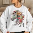 Horse Girl - Just A Girl Who Loves Horses Horseback Riding Women Sweatshirt Gifts for Her