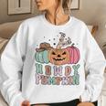 Howdy Pumpkin Western Fall Rodeo Womens Halloween Halloween Women Sweatshirt Gifts for Her