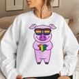 Lgbt Supporter Pig Rainbow Gay Pride - Lgbt Heart Animal Women Sweatshirt Gifts for Her