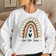 Love Like Jesus Christian Faith Boho Rainbow Inspirational Faith Women Sweatshirt Gifts for Her