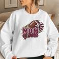 Mom Of Both Football And Cheer Leopard Maroon Women Sweatshirt Gifts for Her