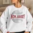 New Jersey Baseball Lovers Nj Moms Dads Garden State Women Sweatshirt Gifts for Her