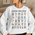 Occupational Therapy Alphabet Ota Funny Teacher Lover Abcs Women Crewneck Graphic Sweatshirt Gifts for Her
