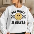 One Happy Dude 1St Birthday One Cool Auntie Family Matching Women Sweatshirt Gifts for Her