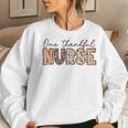 One Thankful Nurse Thanksgiving Fall Autumn Nurse Women Sweatshirt Gifts for Her