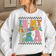 In My Preschool Era Groovy Back To School Preschool Teacher Women Sweatshirt Gifts for Her
