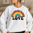 Proud Teacher Teach Love Gay Pride Ally Lgbtq Teacher Women Sweatshirt Gifts for Her