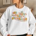 Retro Groovy Due Dates Are Overrated Nicu Neonatal Nurse Women Crewneck Graphic Sweatshirt Gifts for Her