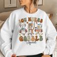 Retro Icu Nurse Gobble Squad Thanksgiving Fall Autumn Turkey Women Sweatshirt Gifts for Her
