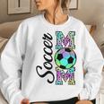 Tie-Dye Leopard Soccer Mom Support Soccer Players Women Sweatshirt Gifts for Her