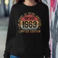 1963 Turning 60 Bday 60Th Birthday 60 Years Old Vintage Women Sweatshirt Unique Gifts