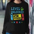 4Th Grade Level Unlocked Gamer First Day Of School Boys Women Sweatshirt Funny Gifts