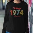 50Th Birthday Vintage1974 Retro Women Sweatshirt Unique Gifts