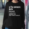 5Th Grade Boy Definition Funny Back To School Student Women Crewneck Graphic Sweatshirt Unique Gifts