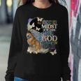 Afro Even In The Midst Of My Storm I See God Working It Out Women Sweatshirt Unique Gifts